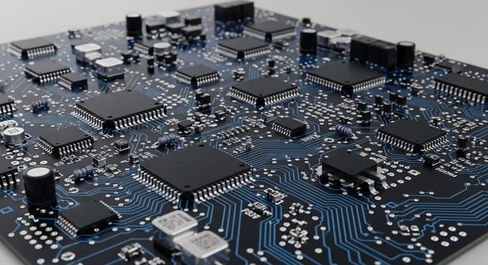 Modern Aesthetic Black and Blue PCB Design