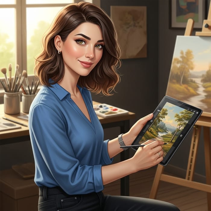 Samah Yehia: Skilled Artist in Romantic Landscape Paintings
