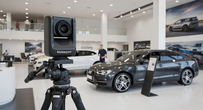 Capturing Car Elegance with Matterport Pro 3D Camera