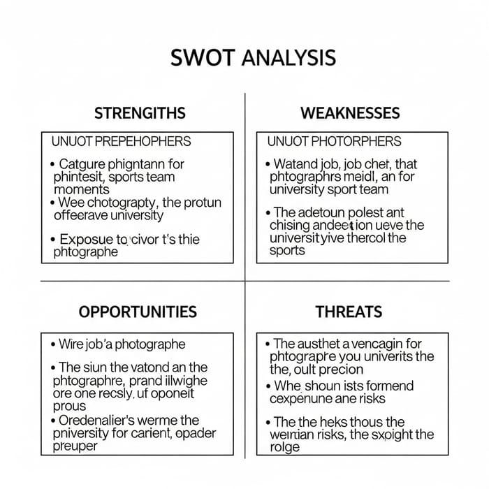 Varsity Photographer SWOT Analysis: Role Insights Varsity Photographer SWOT Analysis: Role Insights