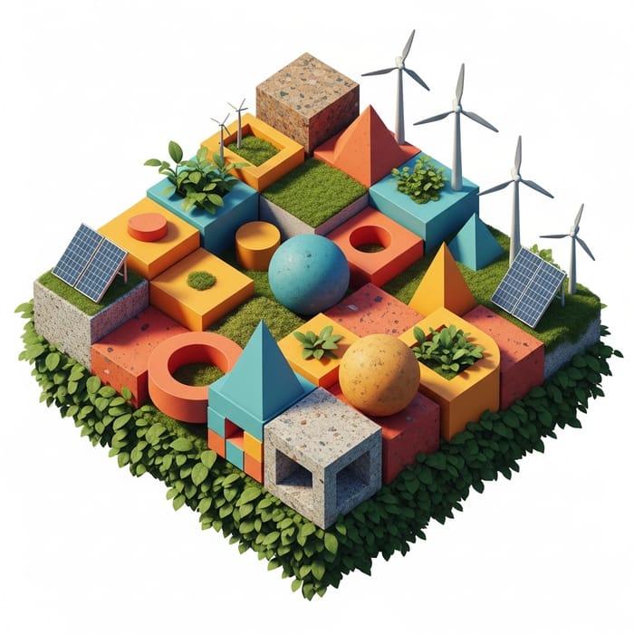 Sustainable Geometric Design with Alternative Energy Elements