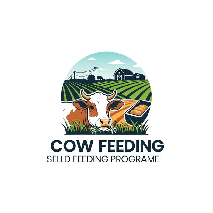 Healthy Cow Feeding Program Logo | Balanced Nutrition Design