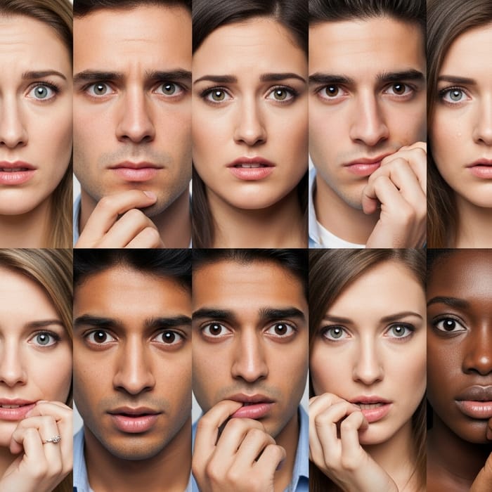 Diverse Faces Depicting Anxious Attachment Struggles Diverse Faces Depicting Anxious Attachment Struggles