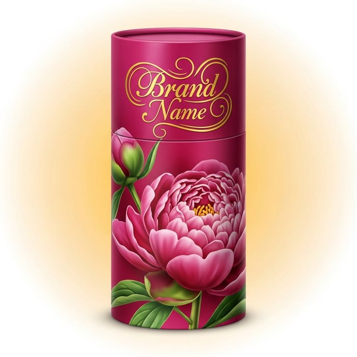 Peony Flower Cosmetic Packaging Design Peony Flower Cosmetic Packaging Design