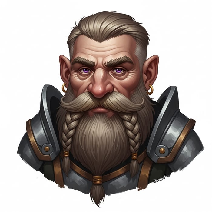 Distinctive Dwarf with Golden Hair and Neat Grooming Distinctive Dwarf with Golden Hair and Neat Grooming