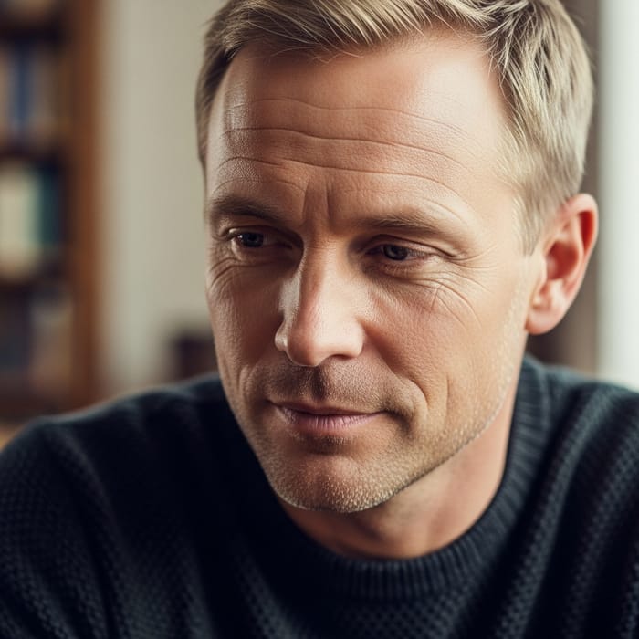 Mature Man with Short Blond Hair Mature Man with Short Blond Hair
