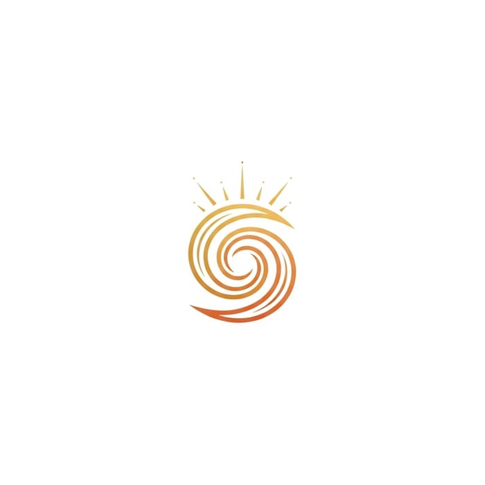 Minimalist Amaterasu Logo for Wellness
