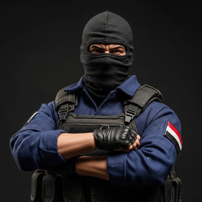 Dramatic Insurgent Action Figure Portrait | 1/6 Scale