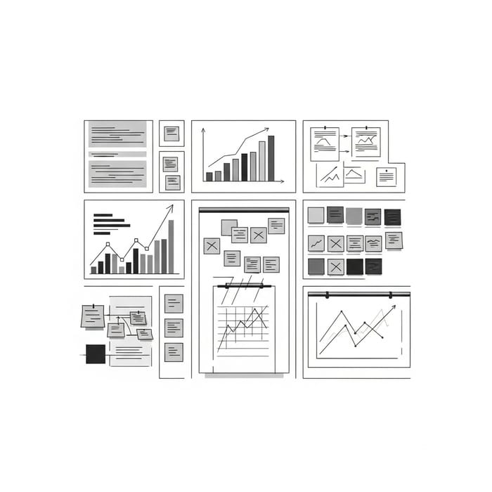 Minimalistic Illustration of Teamwork Wall Minimalistic Illustration of Teamwork Wall