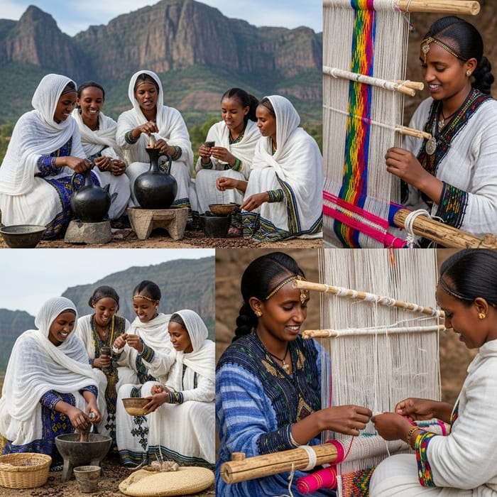 Ethiopian Women: Celebrating Culture and Community Through Traditional Activities Ethiopian Women: Celebrating Culture and Community Through Traditional Activities