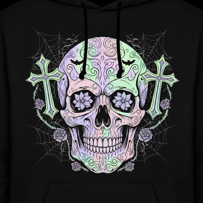 Pastel Goth Hoodie Design - Unique Gothic Style Pastel Goth Hoodie Design - Unique Gothic Style