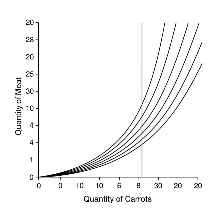 Meat and Carrots Indifference Curve for Neutral Vegetarian Meat and Carrots Indifference Curve for Neutral Vegetarian