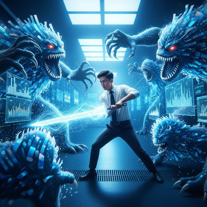 Epic Battle: Data Engineer vs. Ferocious Data Monsters Epic Battle: Data Engineer vs. Ferocious Data Monsters