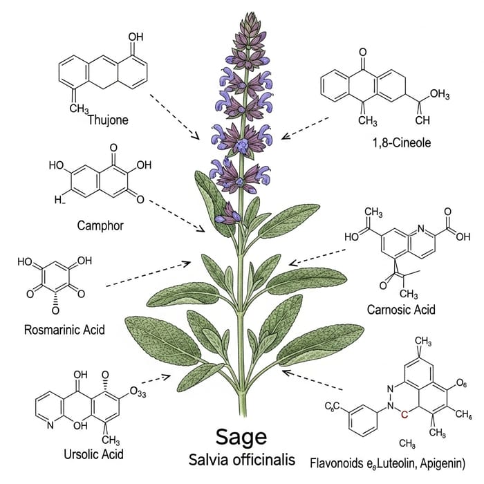 Active Substances in Sage Plant Explained Active Substances in Sage Plant Explained