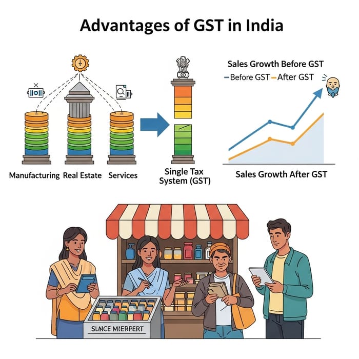 Benefits of GST in India Benefits of GST in India