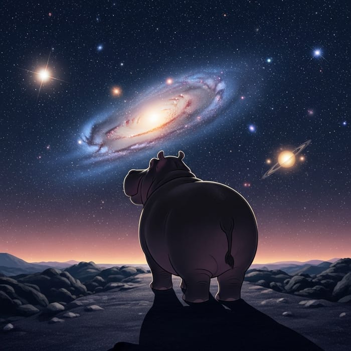 Harold the Hippo in Awe of the Infinite Universe Harold the Hippo in Awe of the Infinite Universe