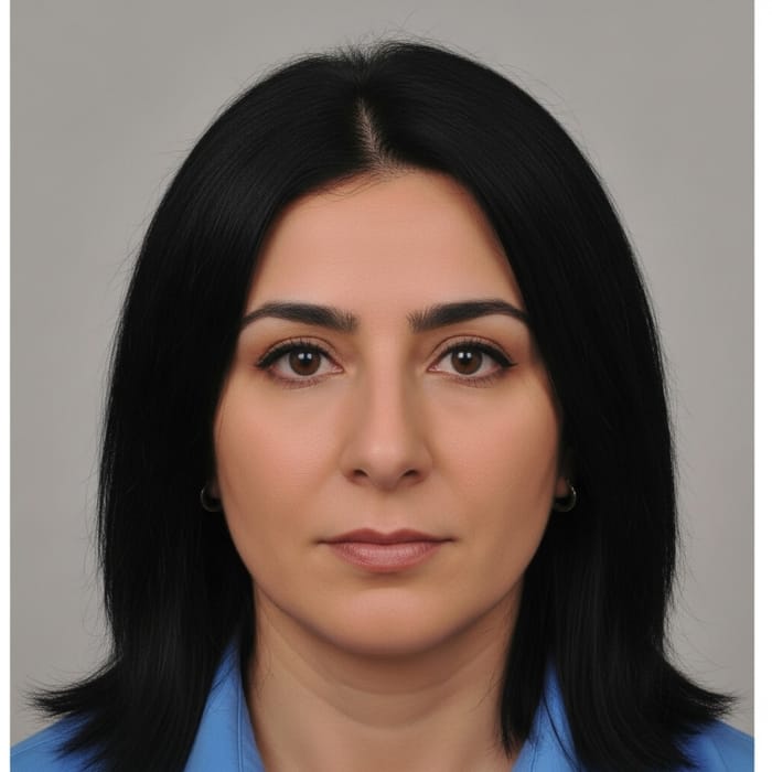 Professional Passport Photo of a Middle-Eastern Woman