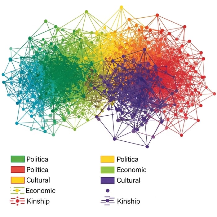 Color-Coded Community Relations Map: Visualizing Power Networks