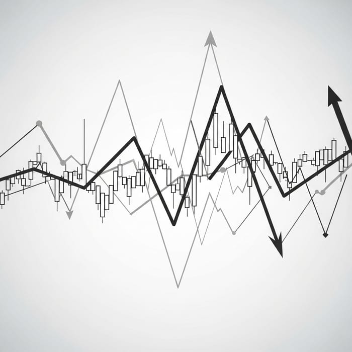 Minimalistic Financial Markets Art Representation Minimalistic Financial Markets Art Representation