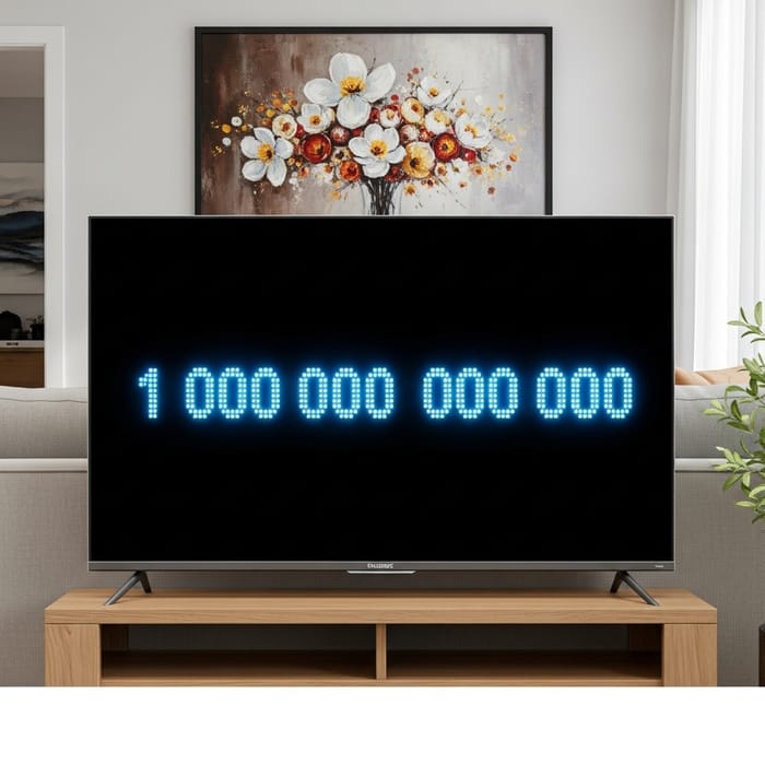 1 Quadrillion Display TV - Modern Design & Sleek Bezel