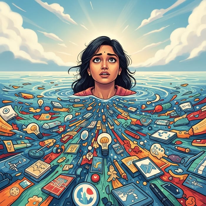 Feeling Overwhelmed: Drowning in a Sea of Ideas and Possibilities