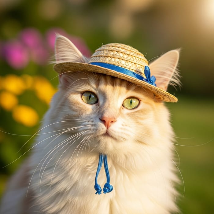 Stylish Cat in Hat | Cutest Kitty Picture Ever