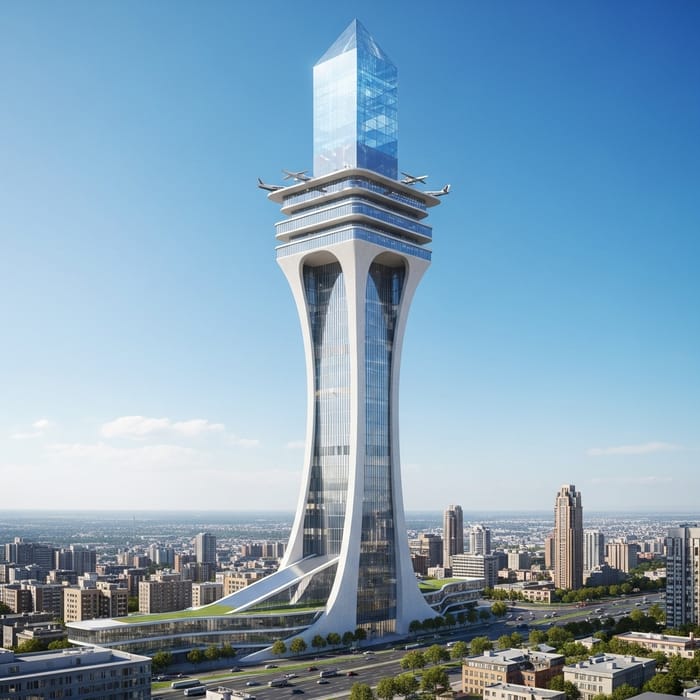 Innovative Skyscraper with Extended Spaces | Flight Parking Innovative Skyscraper with Extended Spaces | Flight Parking
