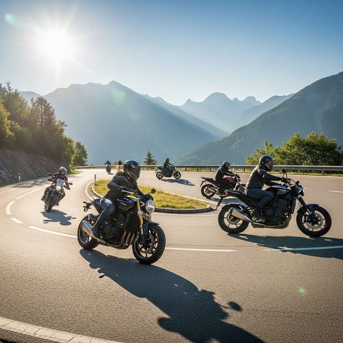 Exploring Europe's Winding Mountain Roads on Motorcycle Exploring Europe's Winding Mountain Roads on Motorcycle