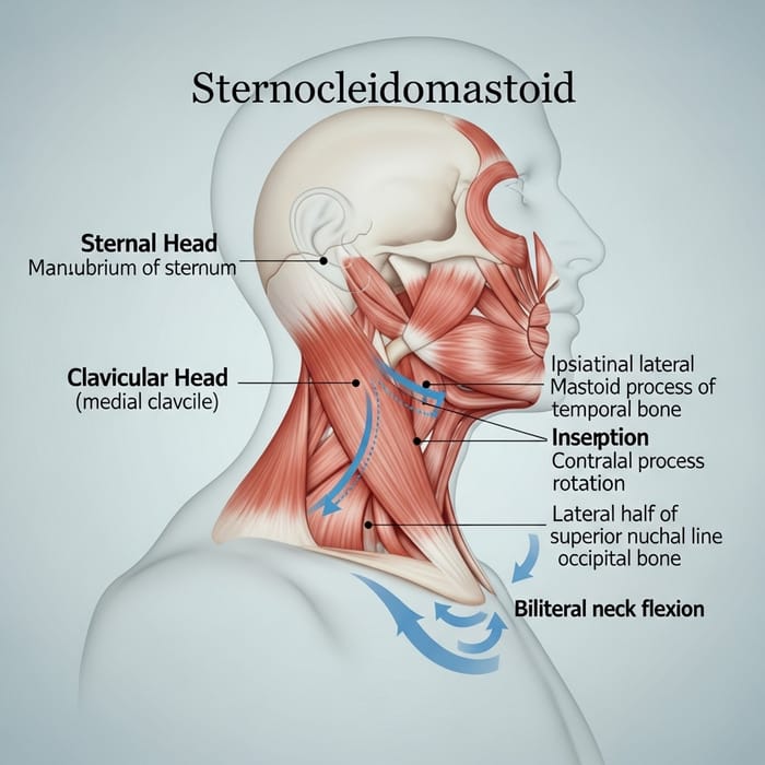 Sternocleidomastoid Muscle Anatomy Sternocleidomastoid Muscle Anatomy