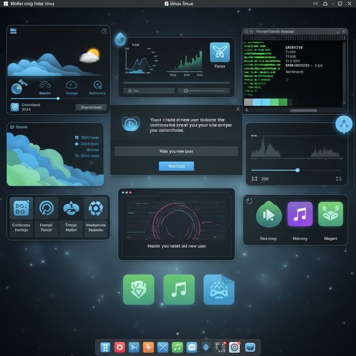 Custom Linux User Interface Design | New User Creation Custom Linux User Interface Design | New User Creation