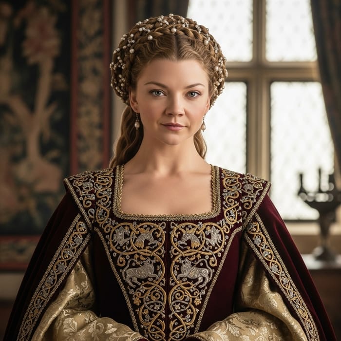 Medieval Actress Costume | Charlotte Riley in Elegant Dress Medieval Actress Costume | Charlotte Riley in Elegant Dress