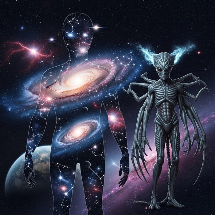 Best Galaxy Theme AI with Alien Image