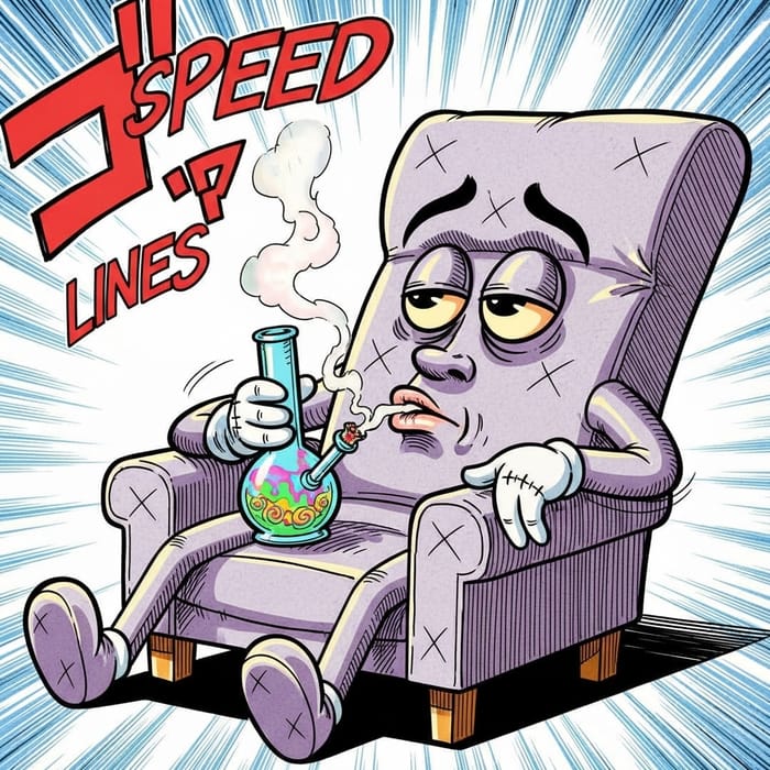 Reclining Chair Bong in Dragon Ball Z Style Reclining Chair Bong in Dragon Ball Z Style