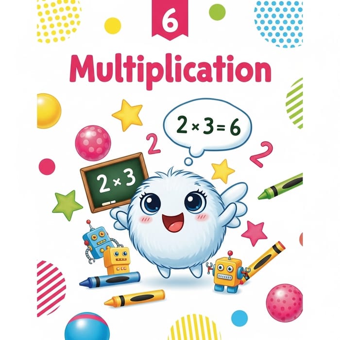 Vibrant Multiplication Booklet Cover Design