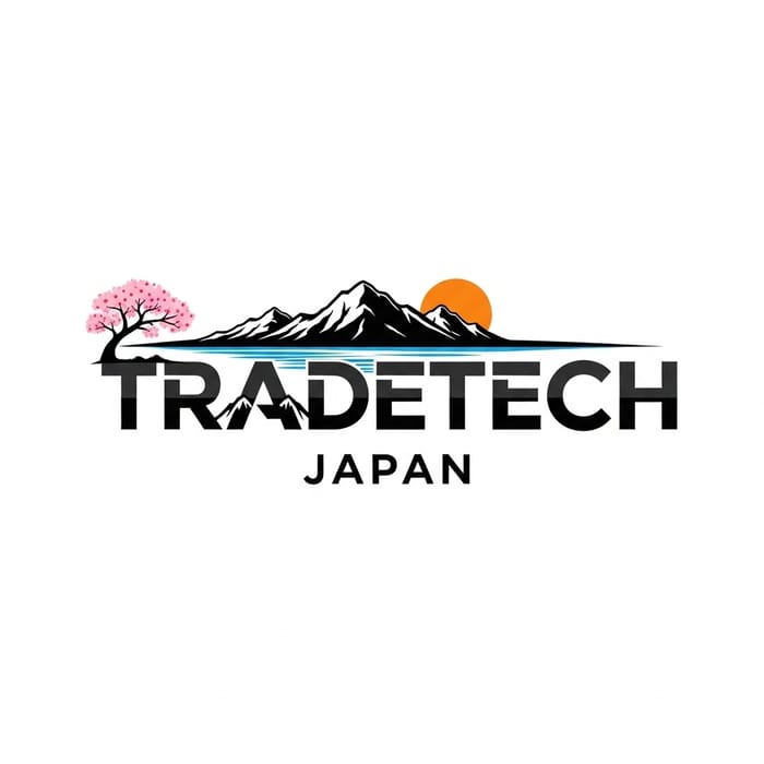 Nature-Inspired TRADETECH JAPAN | Harmonious Logo Design