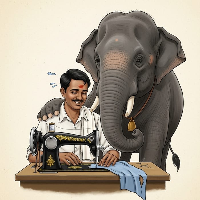 Friendship Tale: Elephant and Tailor in Ratnapur Village Friendship Tale: Elephant and Tailor in Ratnapur Village