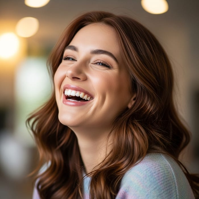 Amélie: Contagiously Joyful Young Woman | Radiant Smile & Laughter