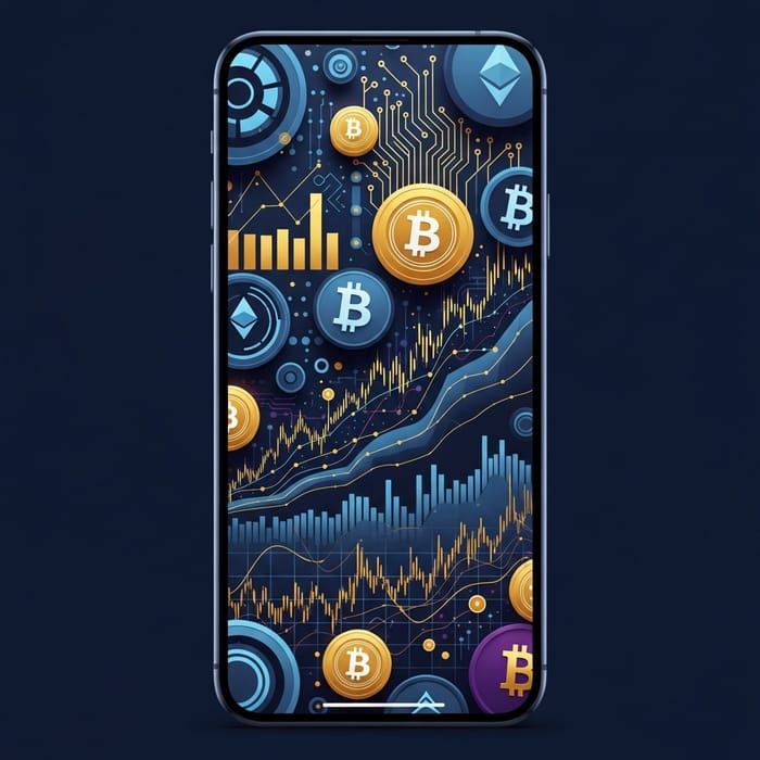 Smartphone Dimension Crypto Wallpaper Design | Digital Art