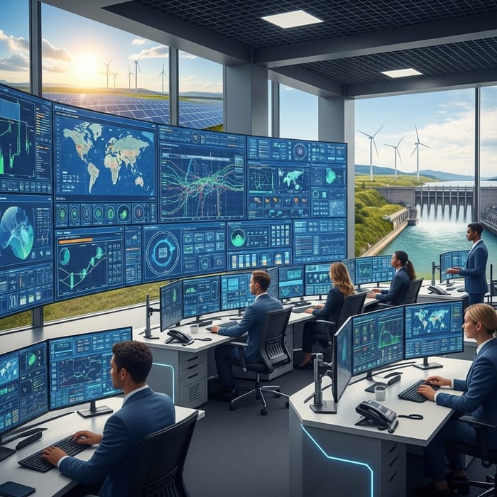 Power Energy Management: A Futuristic Control Room Visualization Power Energy Management: A Futuristic Control Room Visualization