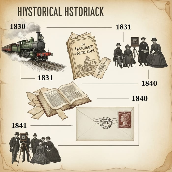 Timeline of Events: 1830, 1831, 1840 & 1841