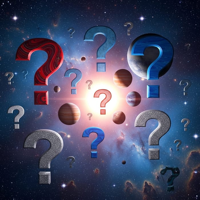 Exploring Space: Question Marks Replace Planets Exploring Space: Question Marks Replace Planets