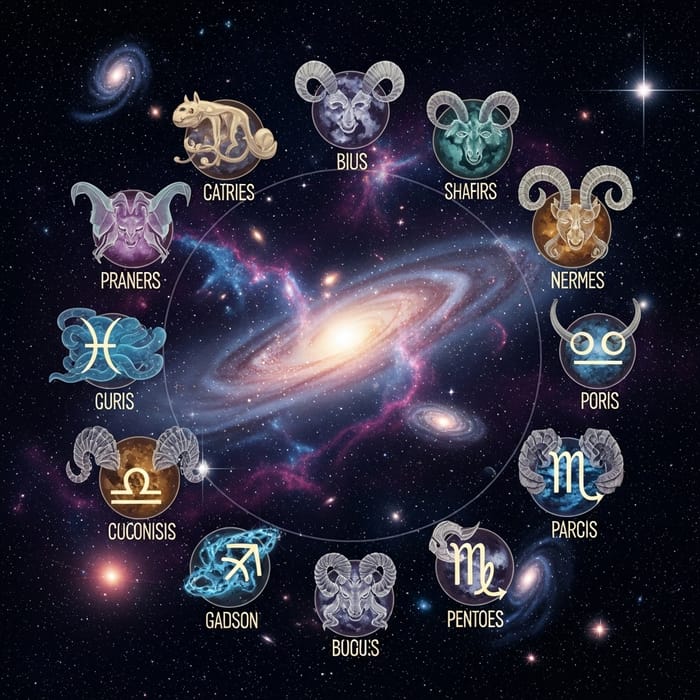 Zodiac & Intergalactic Wonders: Mystical Celestial Bodies