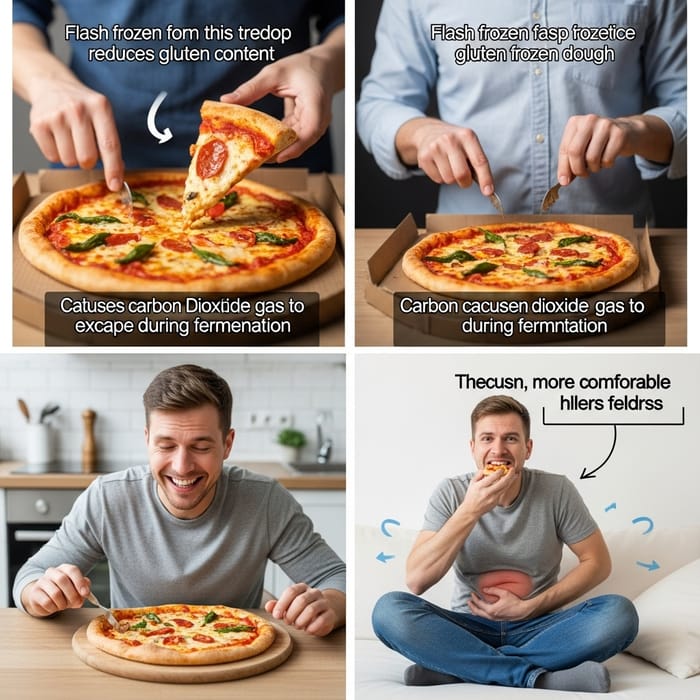 Flash Frozen Pizza for a Less Bloated Gut