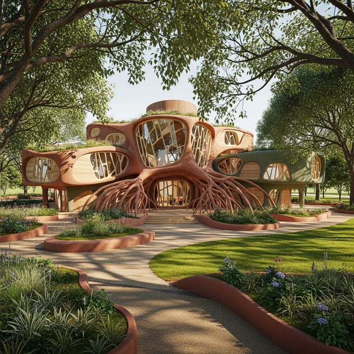Cultural Centre Concept Inspired by Plant Roots Cultural Centre Concept Inspired by Plant Roots