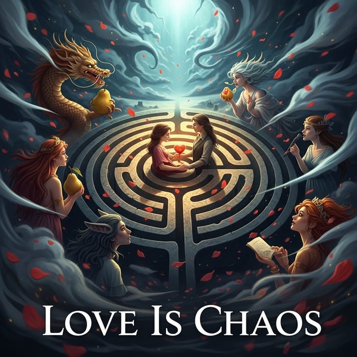 Love Is Chaos: Mythological Fantasy Novel Cover