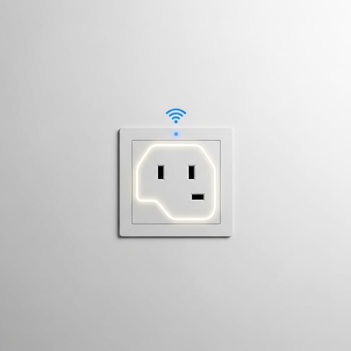 WiFi Smart 5-pin Wall Socket UK | Integrates with UK Electronics