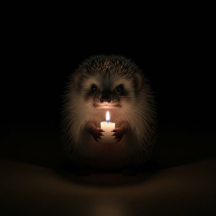 Hedgehog Afraid of the Dark Hedgehog Afraid of the Dark