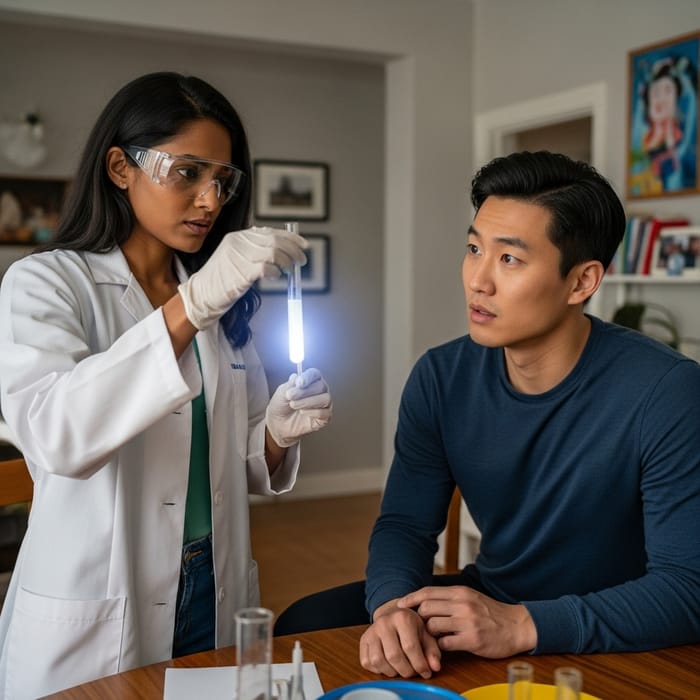 Girl Testing Husband: Multicultural Home Experiment