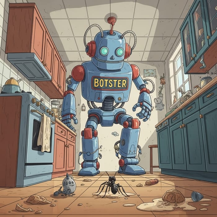 Kyootbot Encounter: A Surrealist Dream in a Fantastical Kitchen