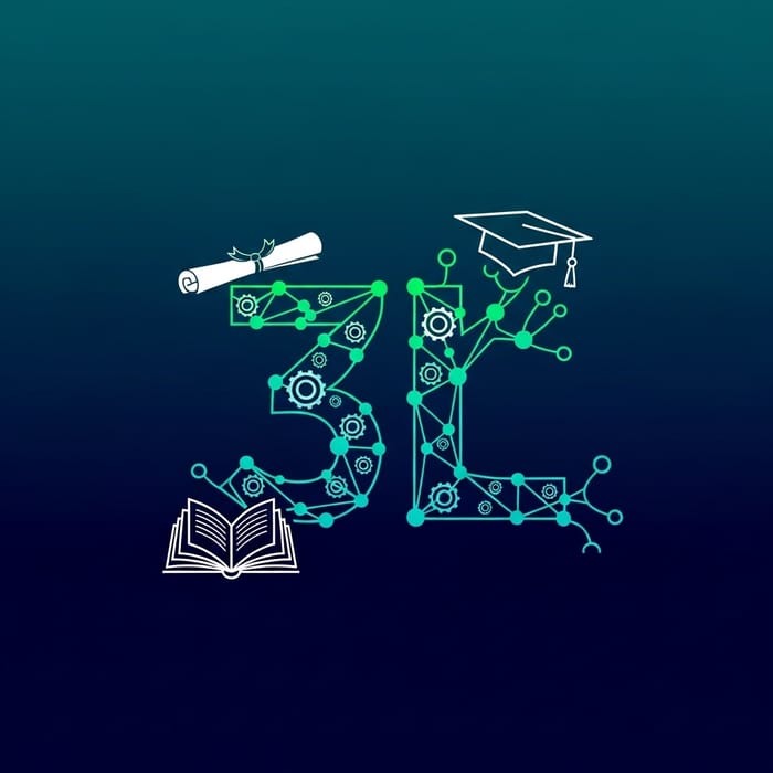 AI Logo Design for 3L - Three Levels of Education